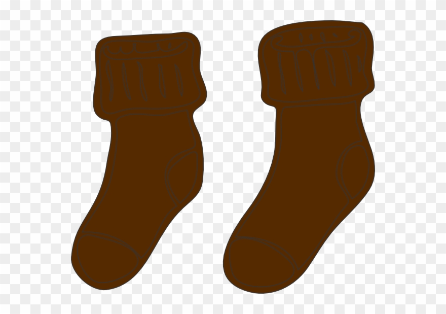 At Clker Com Vector Online Royalty Free - Brown Socks Clip Art - Png Download