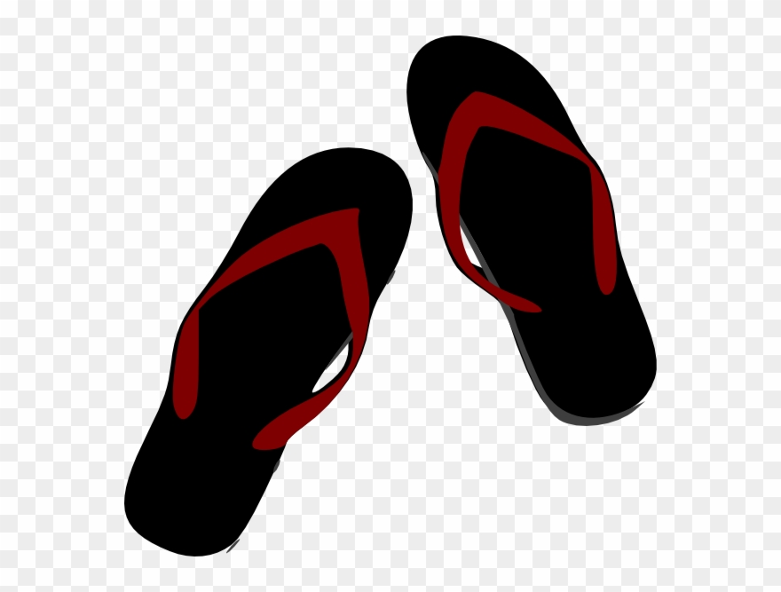 Image Royalty Free Clip Art At Clker Com Vector Online - Red Flip Flops Png Transparent Png