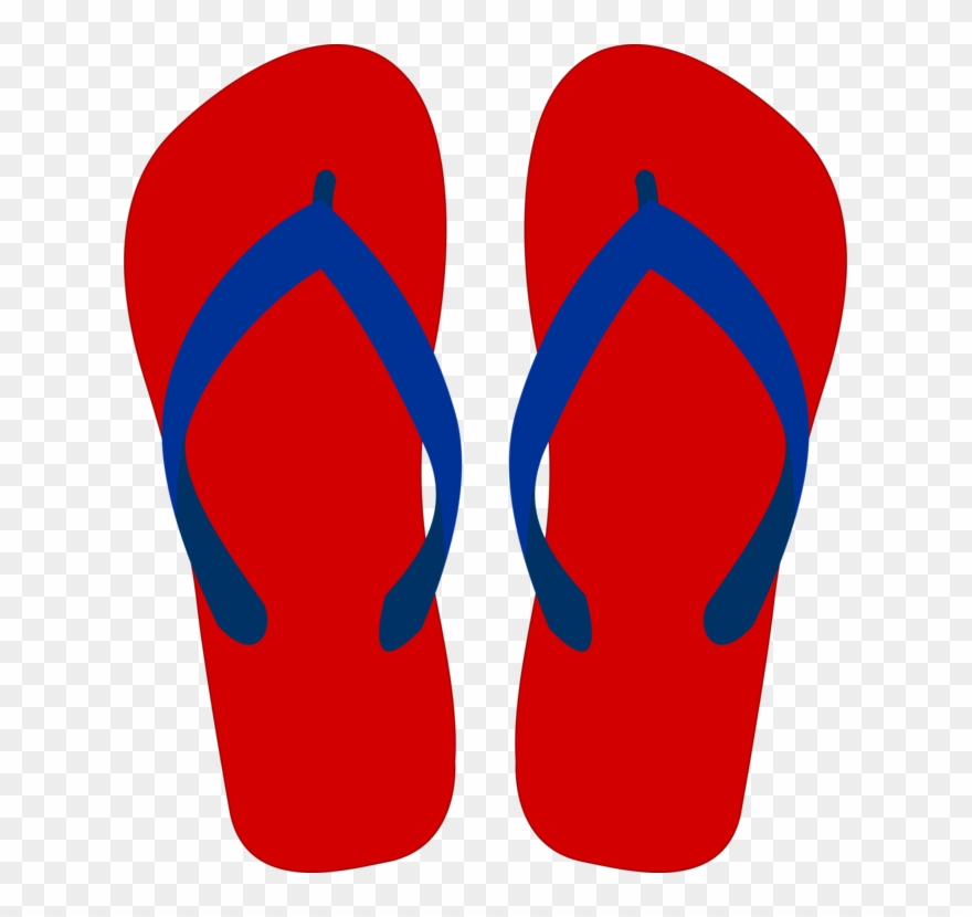 Flip-flops Sandal Download Footwear - Clip Art Flip Flop - Png Download