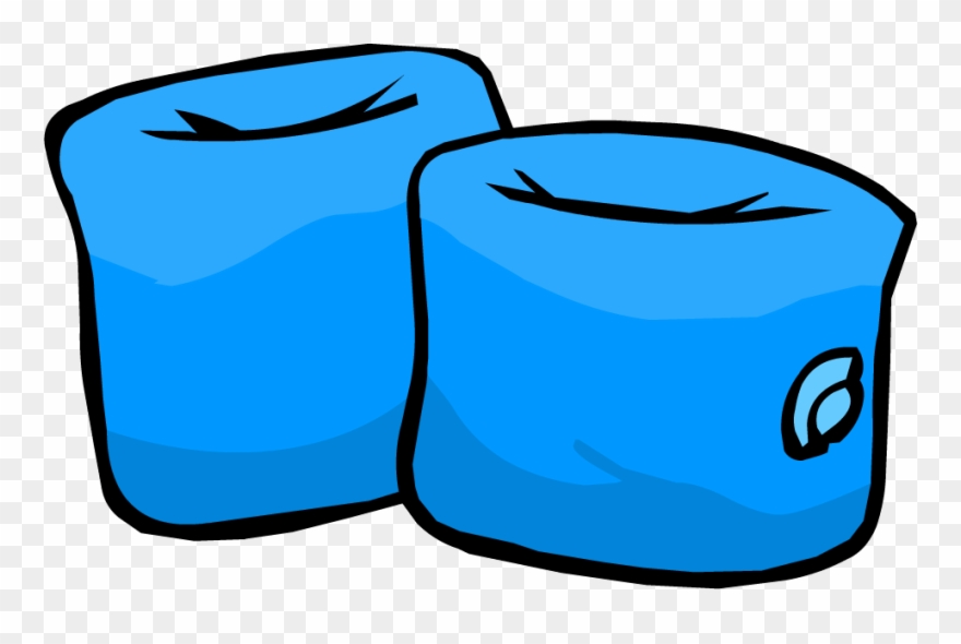 Flippers Clipart Club Penguin - Swimming Arm Bands Clipart - Png Download