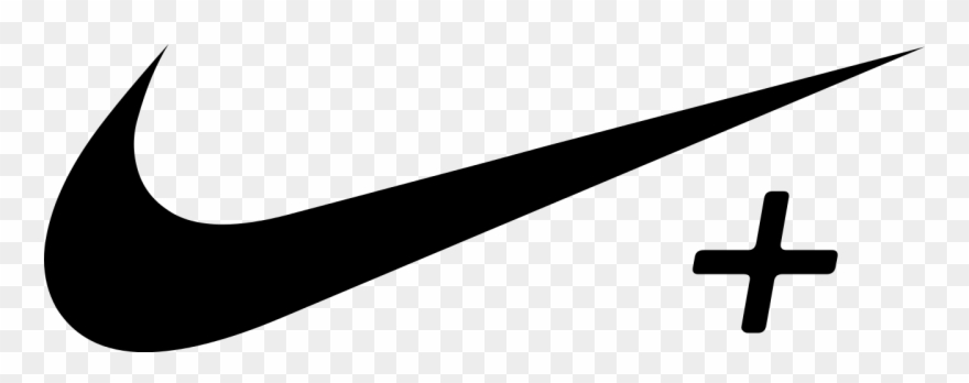 White Nike Swoosh Png Clipart Download - Nike Plus Logo Png Transparent Png