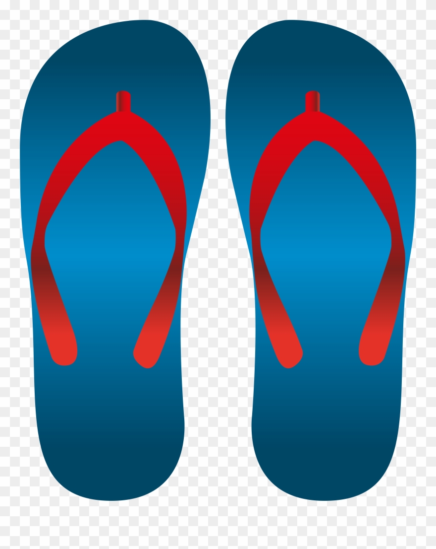 Blue Flip Flops Png Clip Art Transparent Png