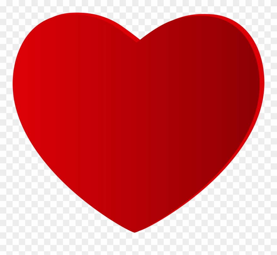 Large Red Heart Png Clipart 992 Present Clip - Love Heart Transparent Png