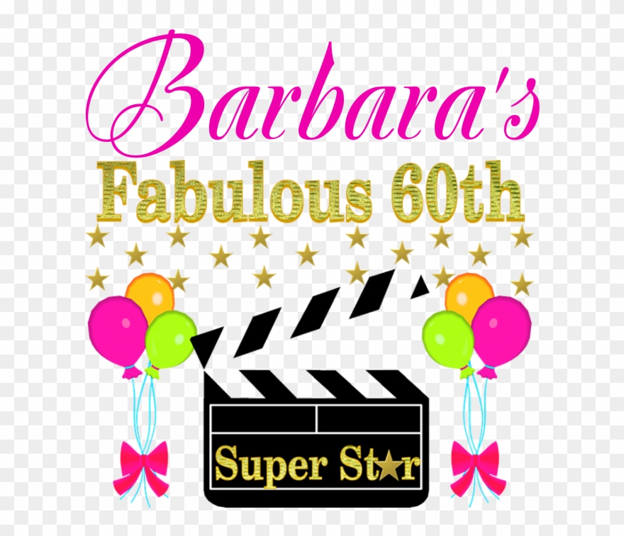 Stylish 60th Wall Clock - Happy 45th Birthday Clipart