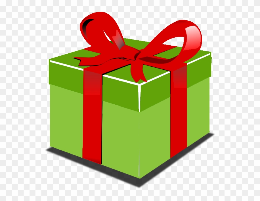 Give Someone The Gift Of Carsharing - Green And Red Present Clipart