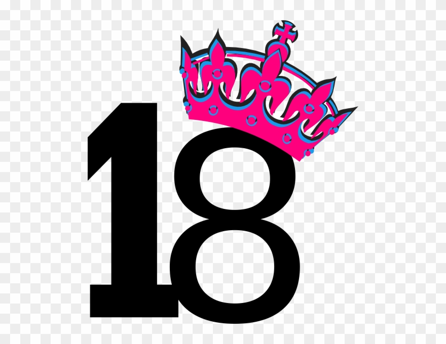 Pink Tilted Tiara And Number 7 Clip Art At Clker Com - Tiara Clip Art - Png Download