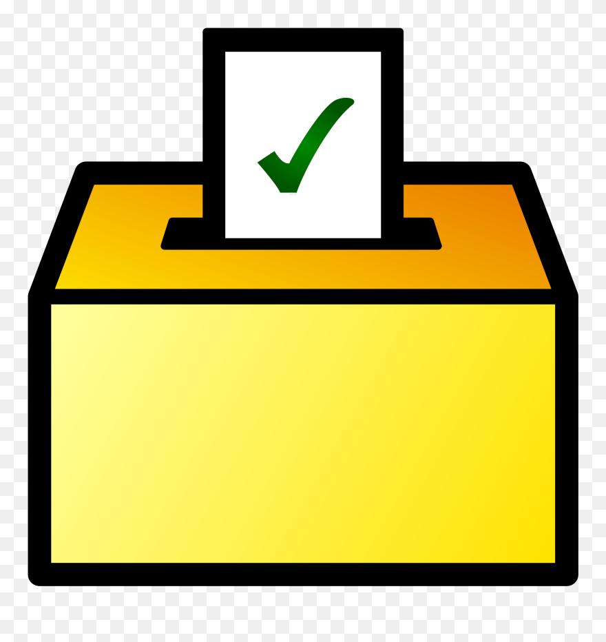 Clip Art Black And White Box Svg Ballot - Voting Ballot Png Clipart Transparent Png