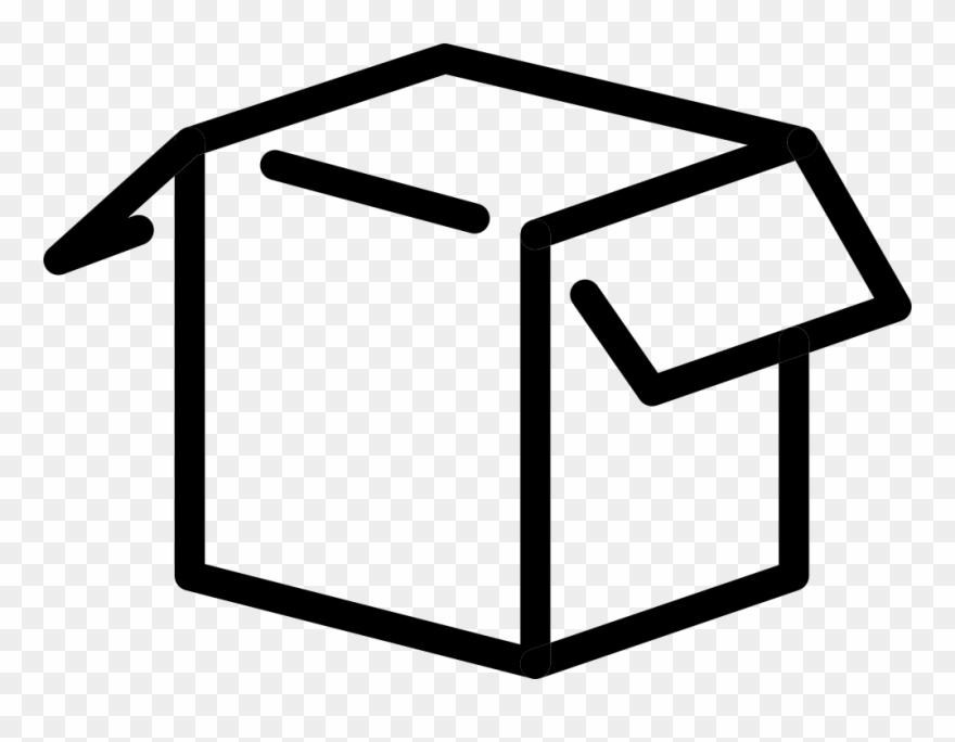 Svg Black And White Stock Opened White Png Free - Box Icon Png White Clipart