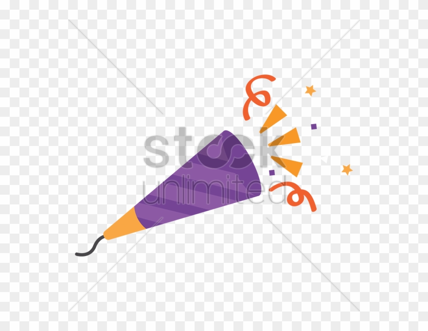 Party Popper Clipart Party Clip Art - Cartoon Noisemaker - Png Download