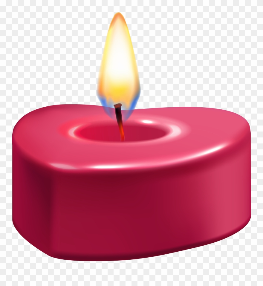 Heart Candle Png Clip Art Transparent Png
