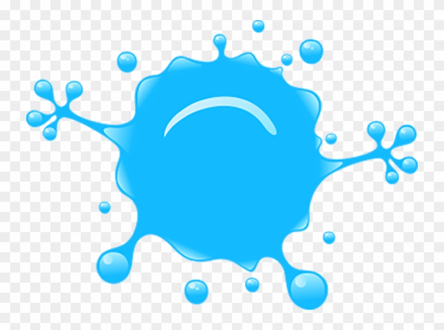 Derby Bouncy Castles Blue Splat - Illustration Clipart