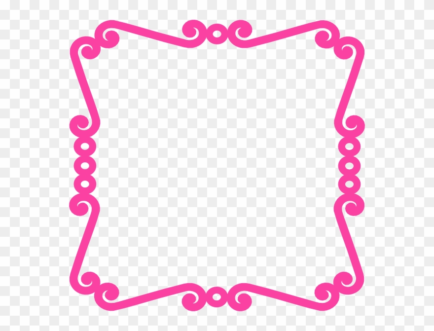 Border Design Pink Heart Clipart