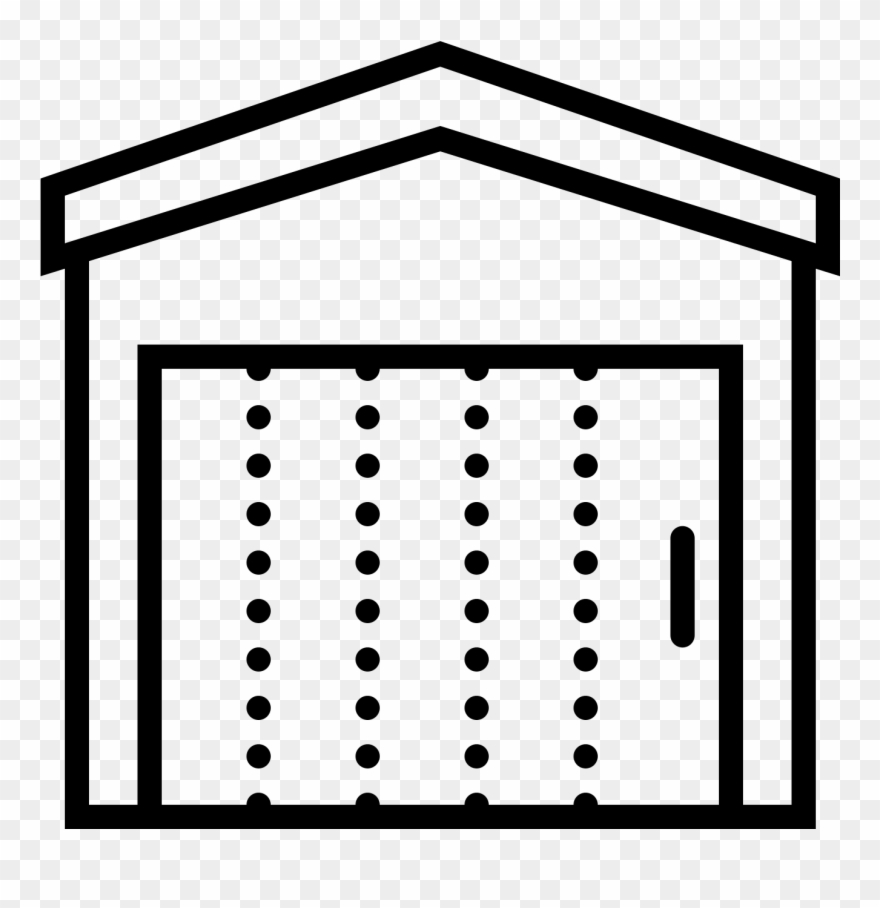 Door Clipart Rectangle Shape - Icono Coche Y Garage - Png Download