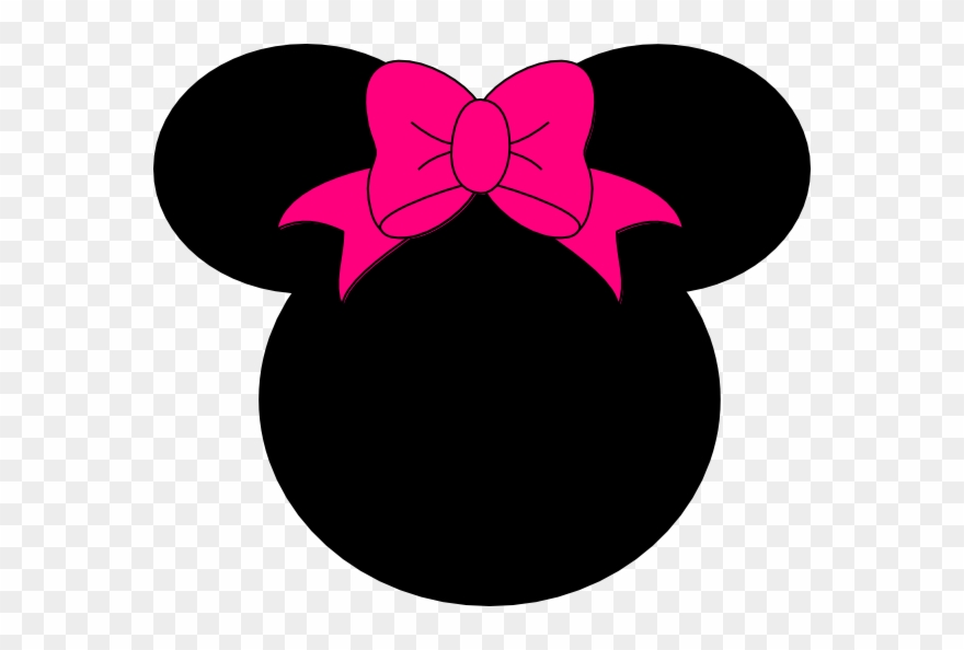 Minnie Mouse Bow No Dots Clip Art - Cabeza De Minnie Mouse - Png Download