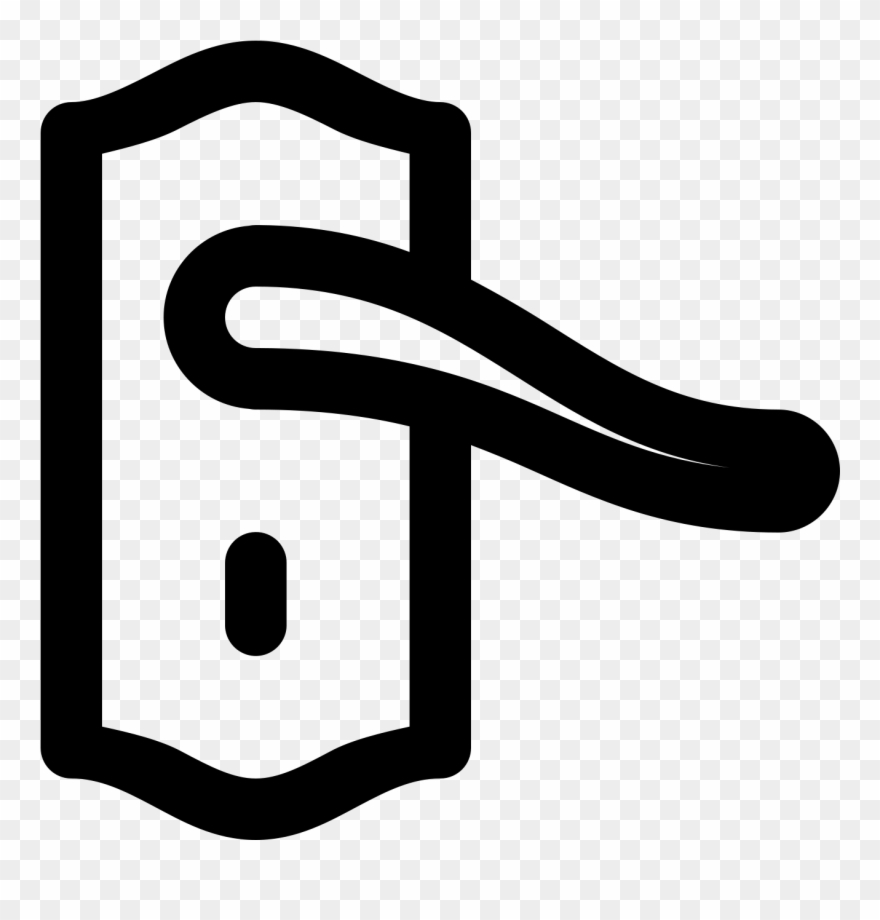 Door Handle Icon - Door Clipart
