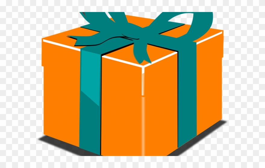 Birthday Present Clipart Orange Present - Present Clip Art - Png Download