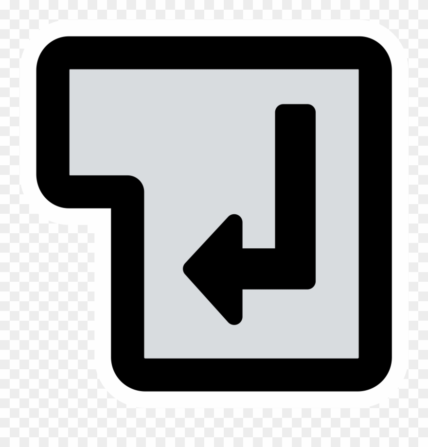 House Door Clipart Clipart Panda - Enter Key Clipart Black And White - Png Download