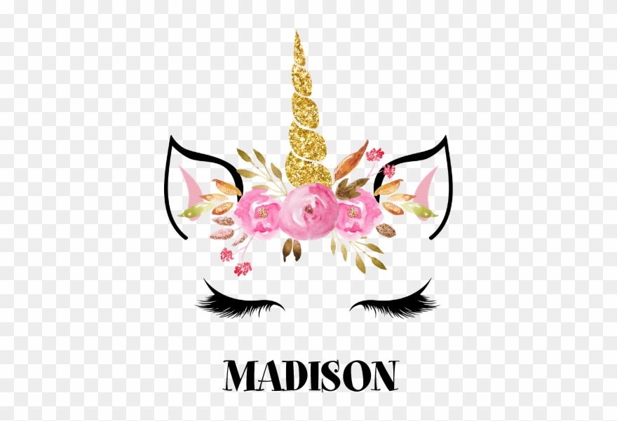 Favorite - Unicorn With Eyelashes Clipart