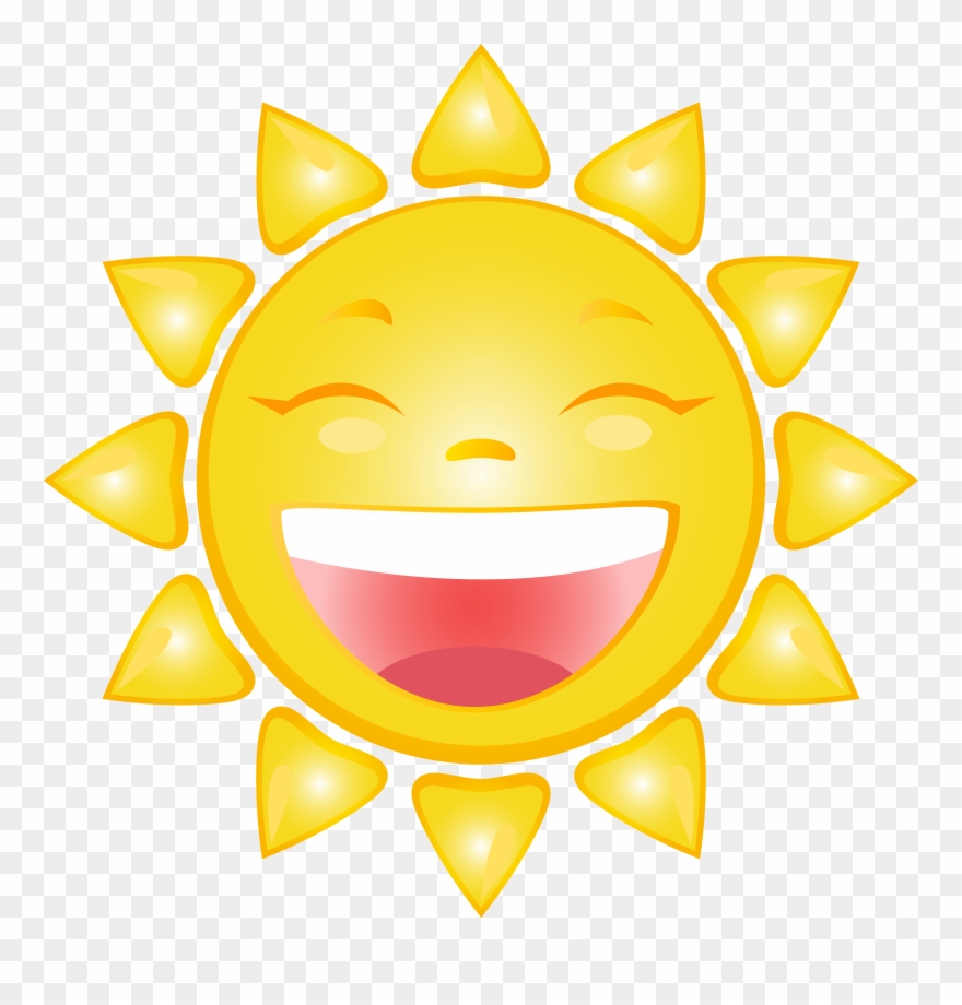 Smiling Sun Clip Art Outdoor Smiling Sun Clip Art Free - Png Download