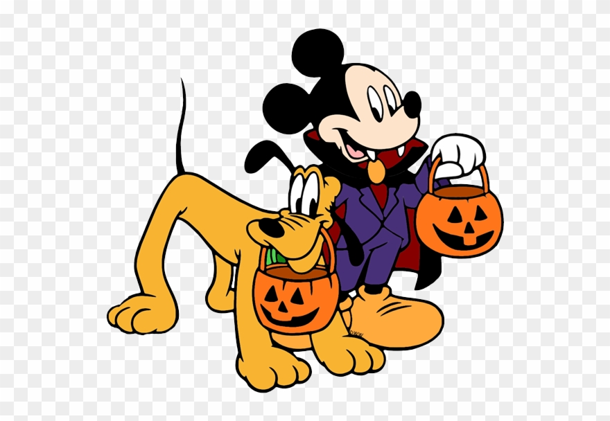 Disney Halloween Clip Art - Mickey Mouse - Png Download