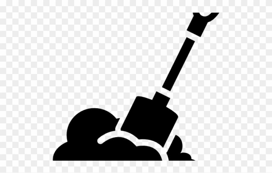 Soil Clipart Gardening Shovel - Black And White Soil Clipart - Png Download