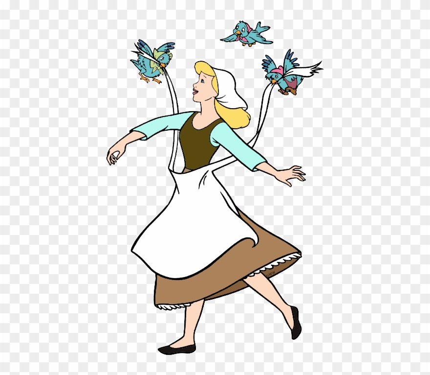 Castle Clipart Cinderella Bird - Cinderella And The Birds - Png Download