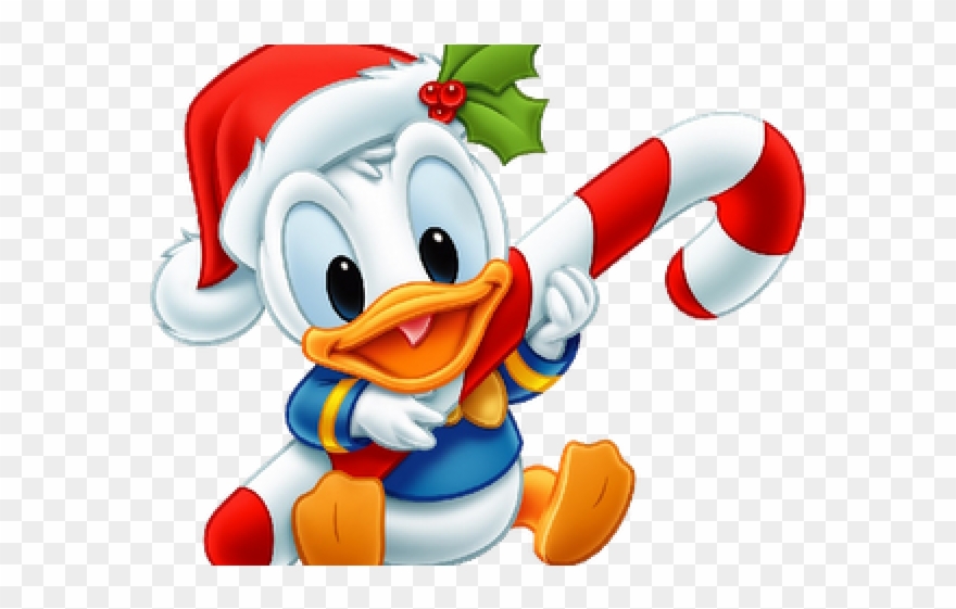 Disney Christmas Clipart Disney Christmas Clipart 13 - Baby Donald Duck Cake Topper Edible Frosting - Png Download