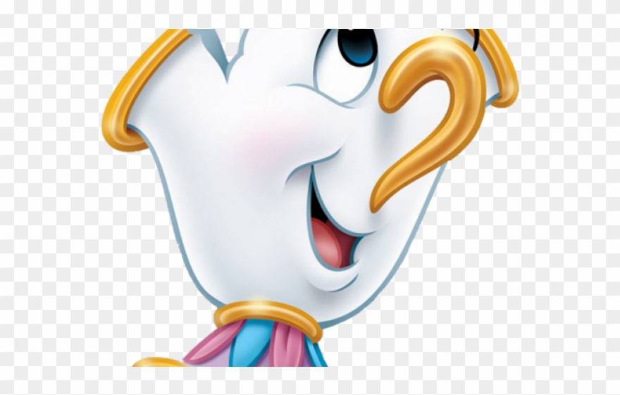 Chips Clipart Disney Character - Piękna I Bestia Filiżanka - Png Download