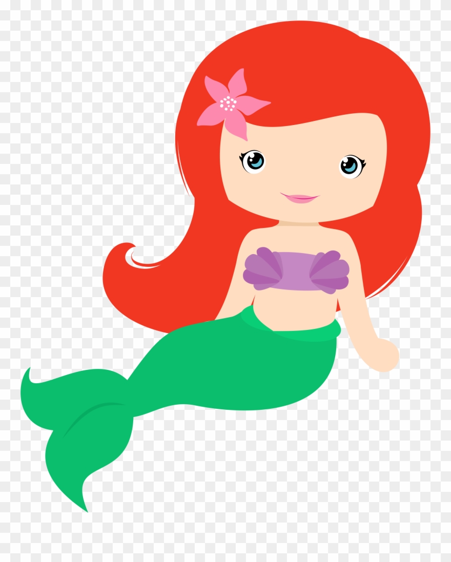 Under The Sea Party, Baby Princess, Princess Birthday, - Little Mermaid Baby Png Clipart