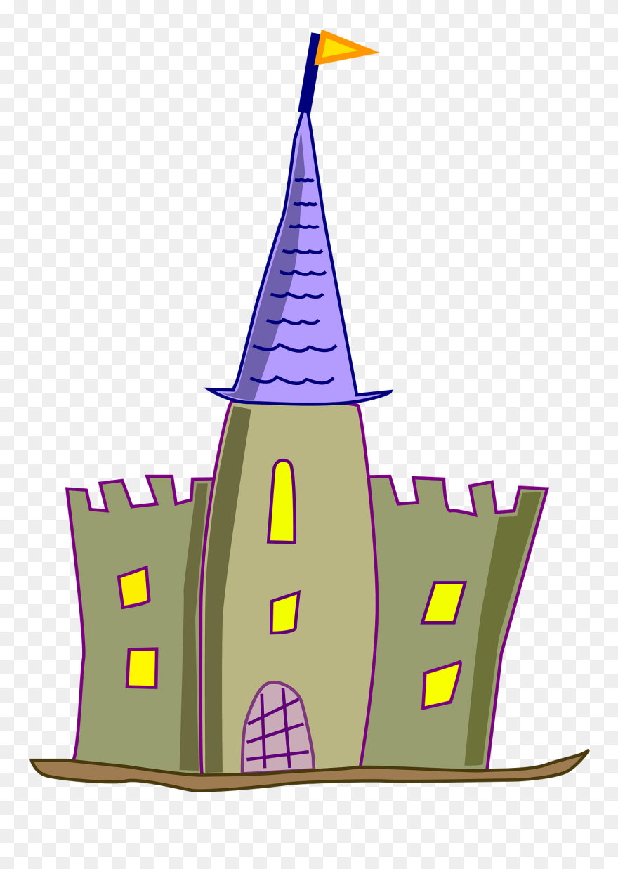 Castle Free To Use Cliparts - Castle Cartoon No Background - Png Download