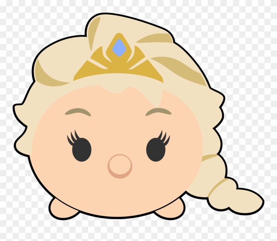 Disney Tsum Tsum Clipart Elsa Frozen - Tsum Tsum Anna Y Elsa - Png Download
