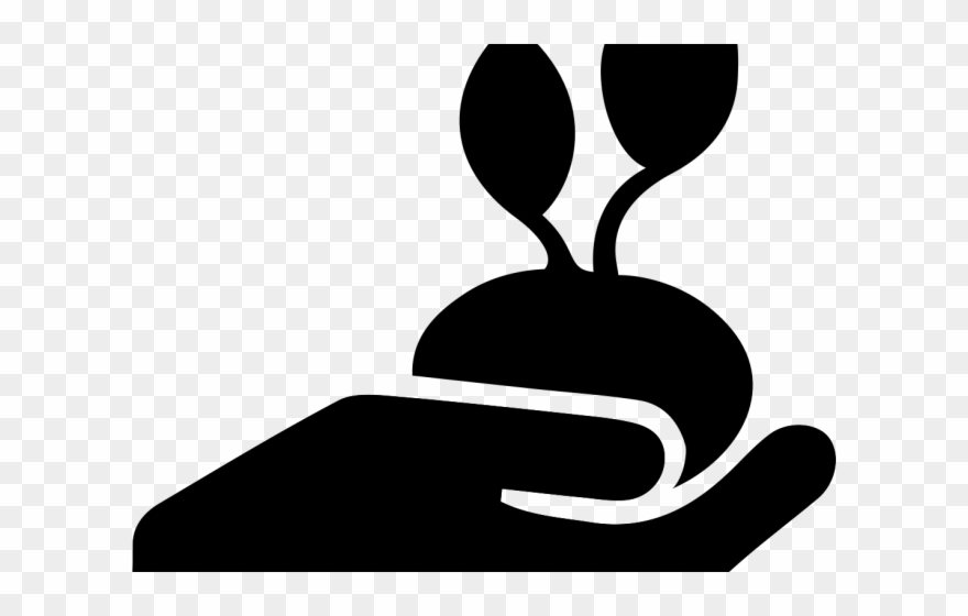 Environmental Clipart Organic Gardening - Sustainability Black And White - Png Download