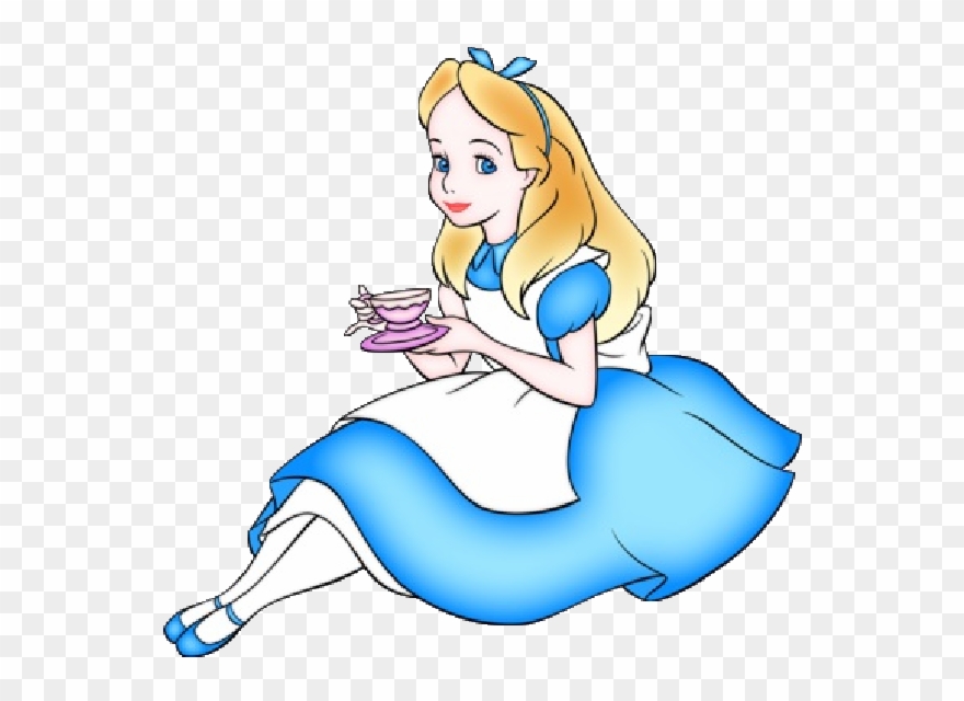 Alice In Wonderland Disney Clip Art Images Are Free - Alice In Wonderland Cartoon Drawing - Png Download