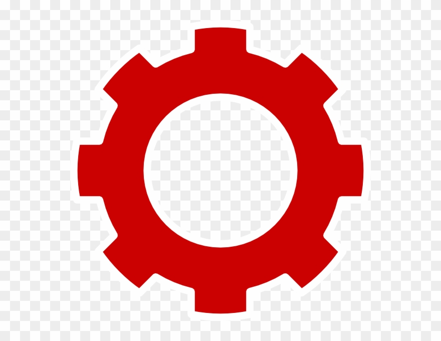 Mickey Mouse Clipart Gears - Black Gear Vector - Png Download