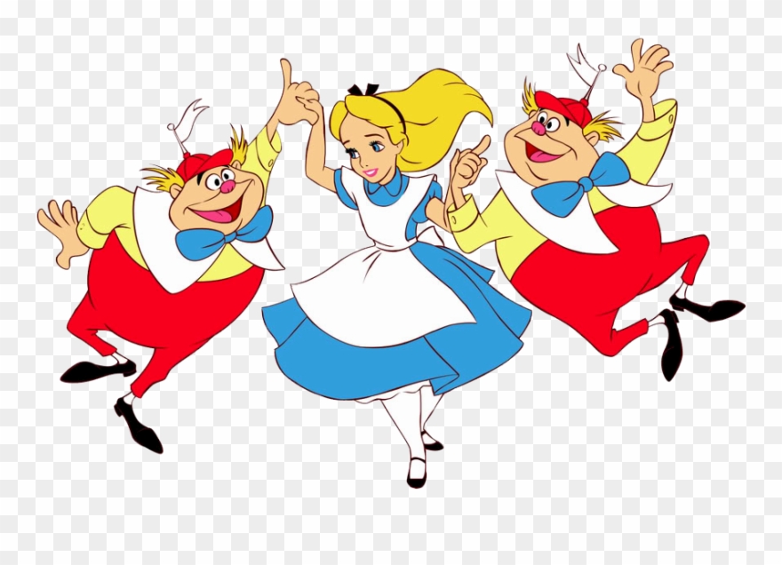 Alice Tweedles 881×569 Pixels - Pinco Panco E Panco Pinco Clipart