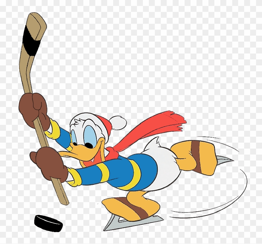 Mickey Mouse Clipart Hockey - Disney Hockey Clipart - Png Download