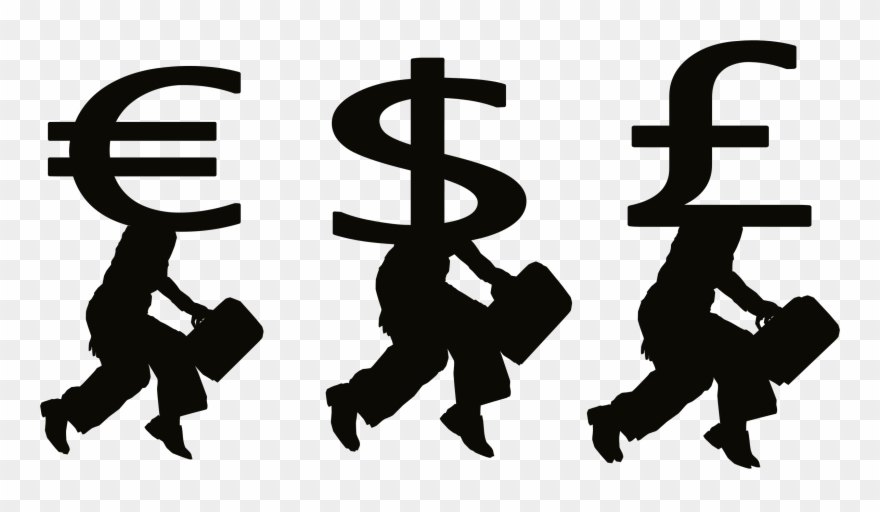 Money Clipart Silhouette - People Clipart Money - Png Download