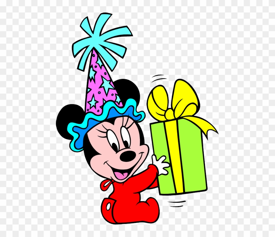 Disney Birthday Clip Art And Disney Animated Gifs - Mickey Mouse Bebe Feliz Cumpleaños - Png Download
