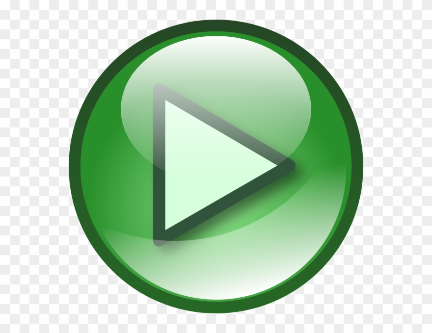 Play Audio Button Set Clip Art Free Vector - Green Start Button Png Transparent Png