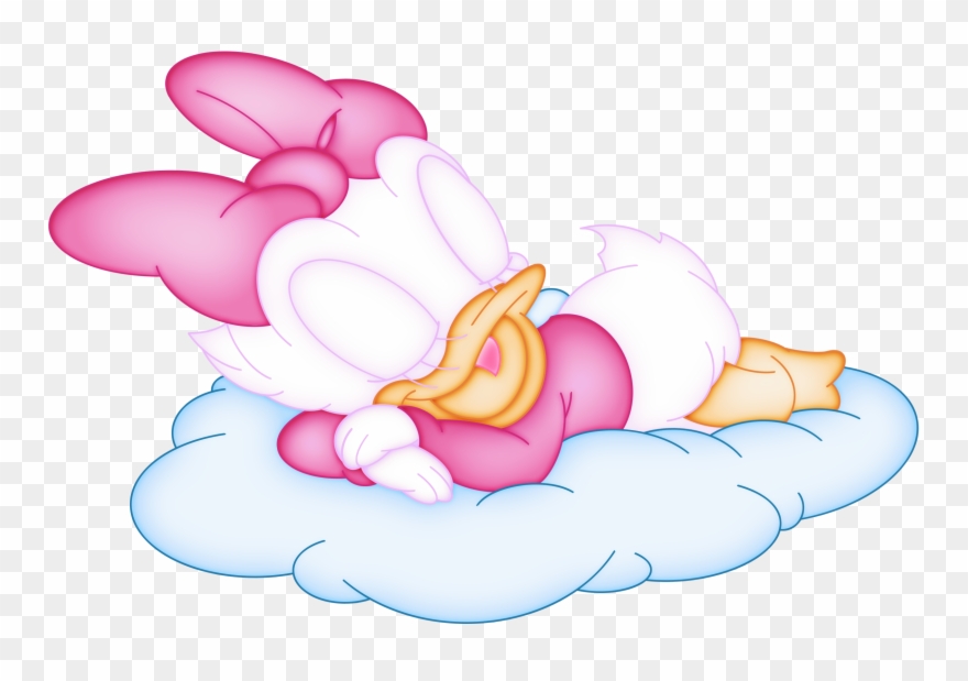 Baby Daisy Duck Sleeping Clipart
