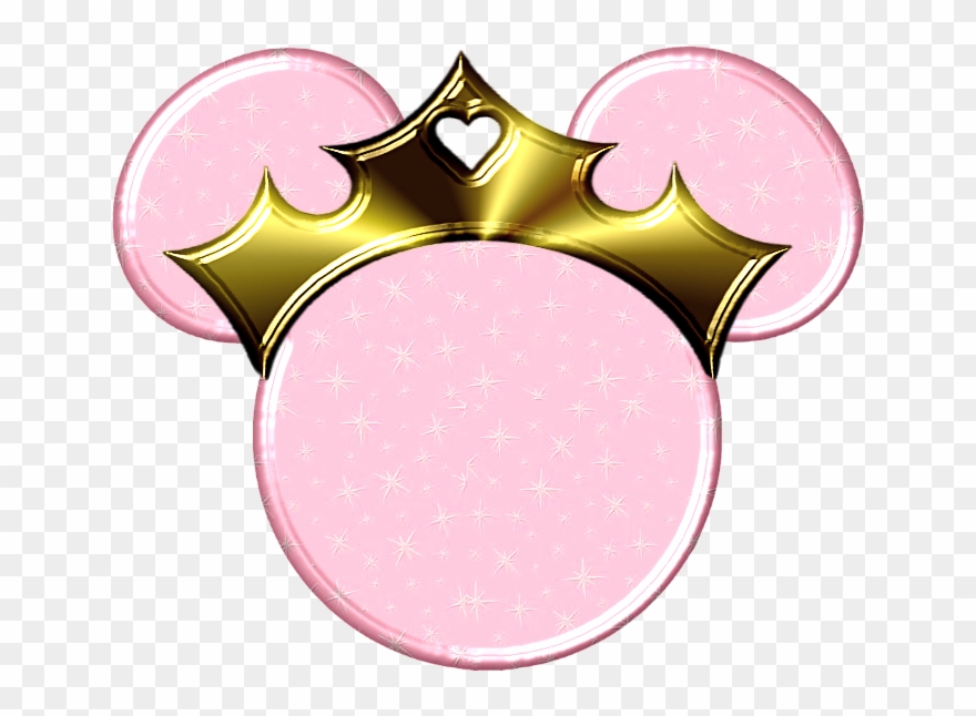 Printable Mickey Mouse Ears Template - Minnie Head With Crown Clipart