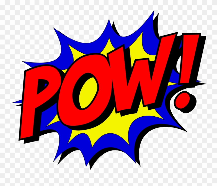 Knallhartes Kraftausdauertraining - Comic Book Pow Png Clipart