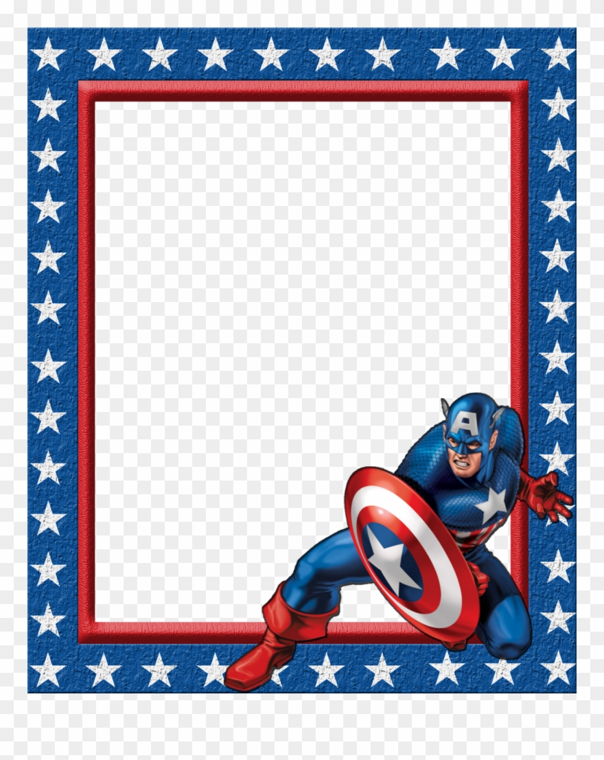 Money Clipart Frame - Captain America Frame - Png Download