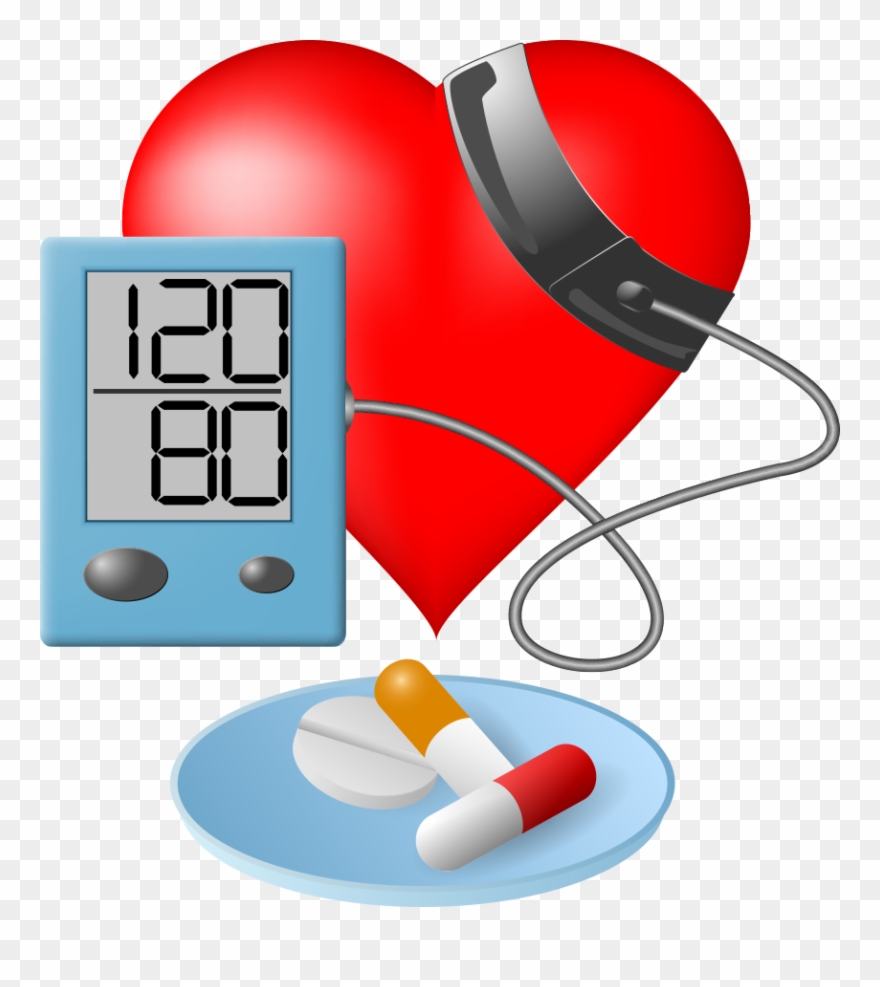 Hypertension Sphygmomanometer Clip Art Vector Heart - Blood Pressure Scale Clipart - Png Download