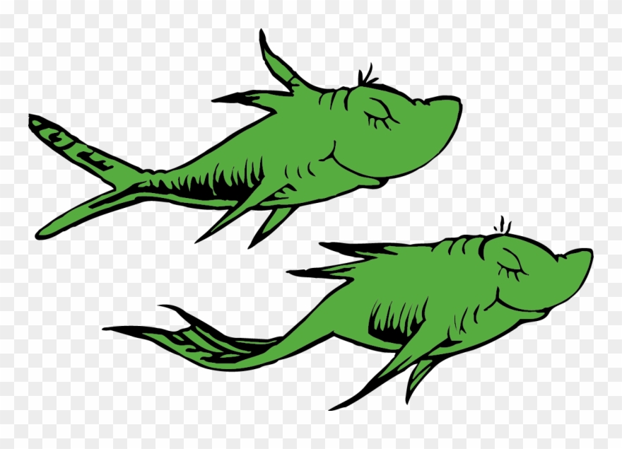 Clipart Doctor Blue - Dr Seuss One Fish Two - Png Download