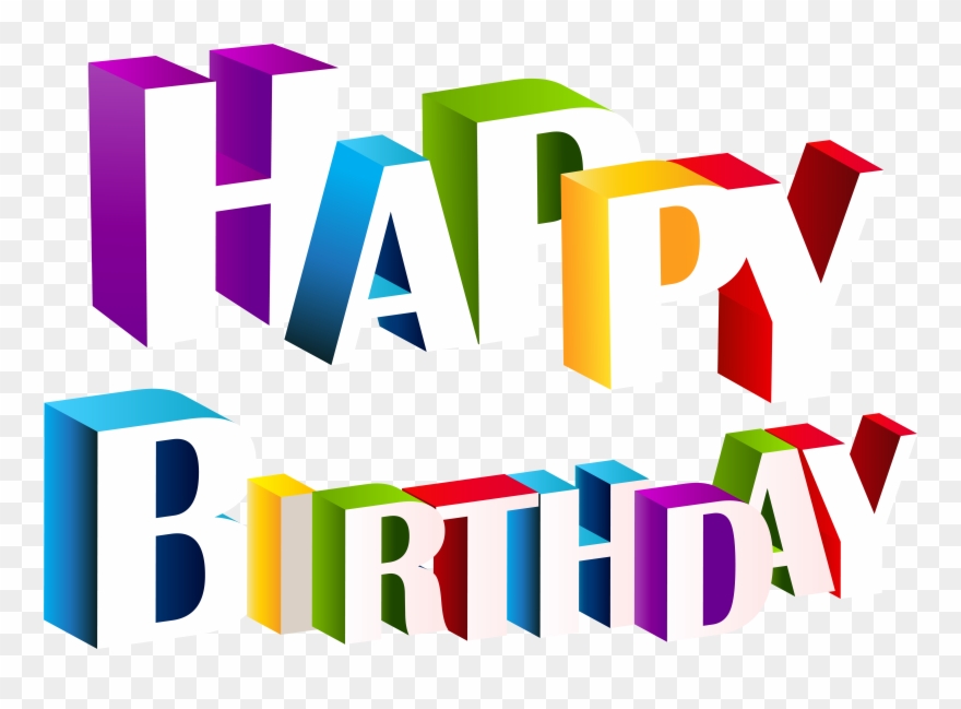 Multi Color Happy Birthday Clipart