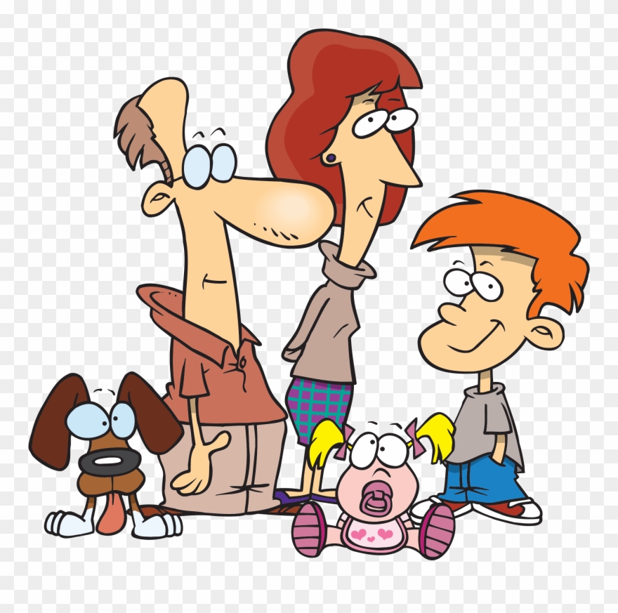 Cartoon Family Images - Father Mother Daughter And Son Clipart