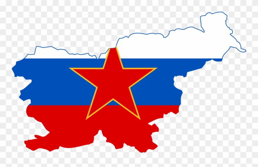 Flag Map Sr Slovenia 1945 1991 Suparedonkulous Flagartist - Texans Vs Cowboys Logo Clipart