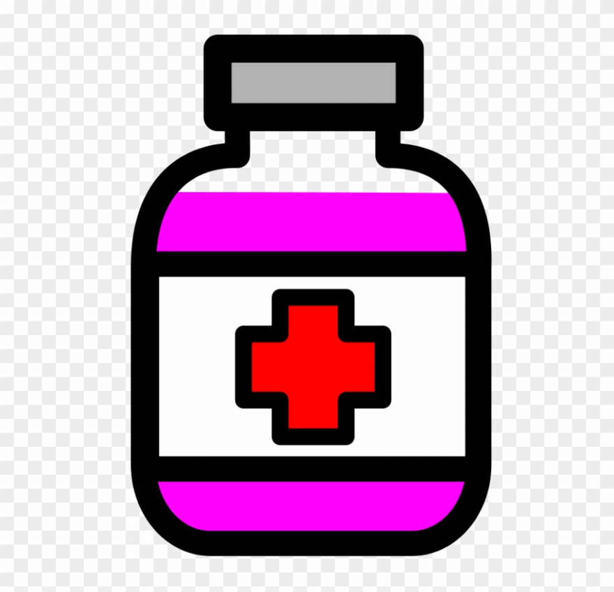 Free Medication Bottle Real And Vector Graphics - Clip Art Of Medicine - Png Download
