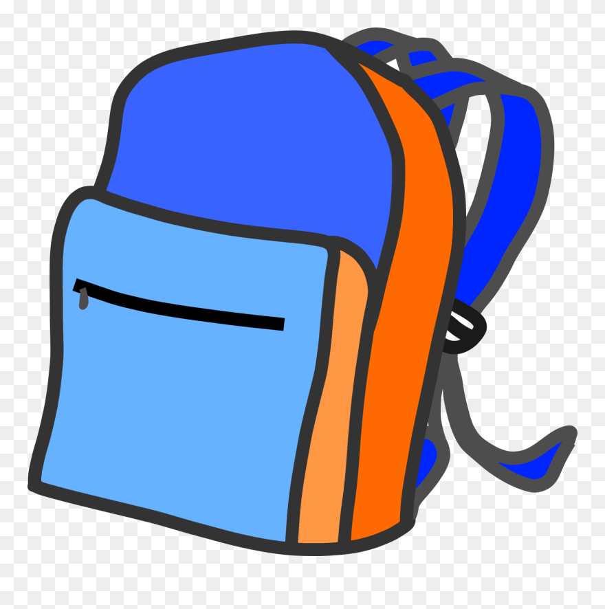 Transparent Background Backpack Clipart - Png Download